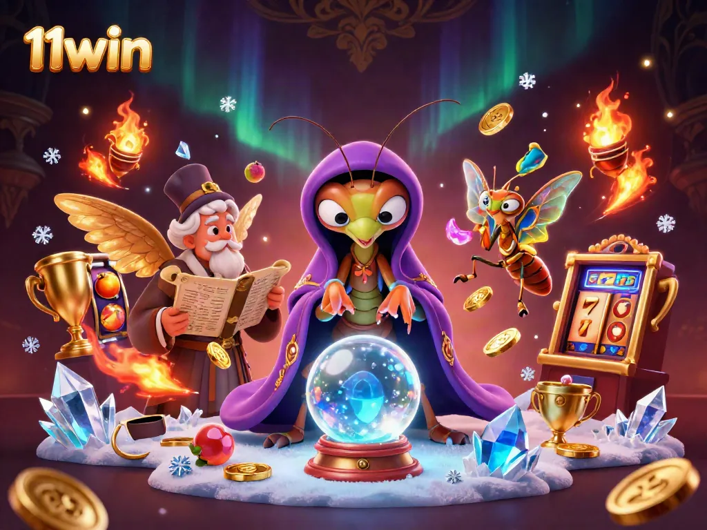 Engage in thrilling gambling fun with 11win at an animated casino featuring colorful elements.